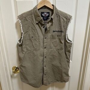 Harley-Davidson Cotton Riding Vest - Sleeveless Shirt